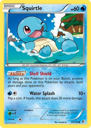 Squirtle (29) Reverse Holofoil - Boundaries Crossed