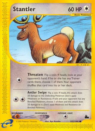 Stantler (102/144) [Skyridge] Reverse Holofoil