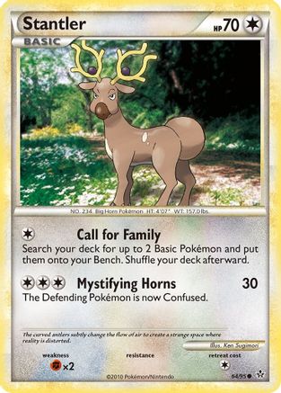 Stantler (64/95) [HeartGold & SoulSilver: Unleashed] Reverse Holofoil