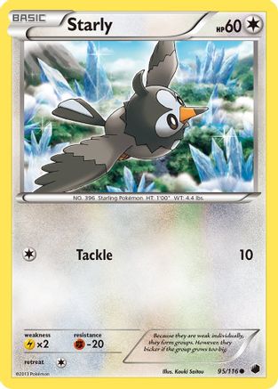 Starly (95/116) [Black & White: Plasma Freeze] | Silver Goblin