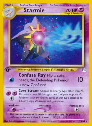 Starmie (25/64) [Neo Revelation 1st Edition] | Silver Goblin