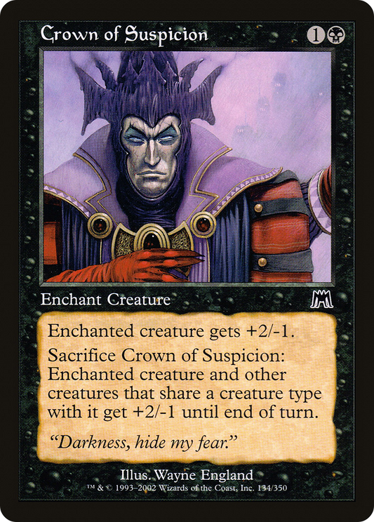Crown of Suspicion [Onslaught] Foil