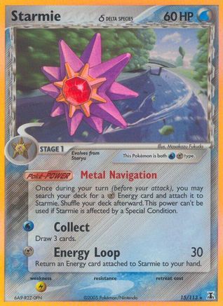 Starmie - 015/113 (Delta Species) (15) Reverse Holofoil - Delta Species