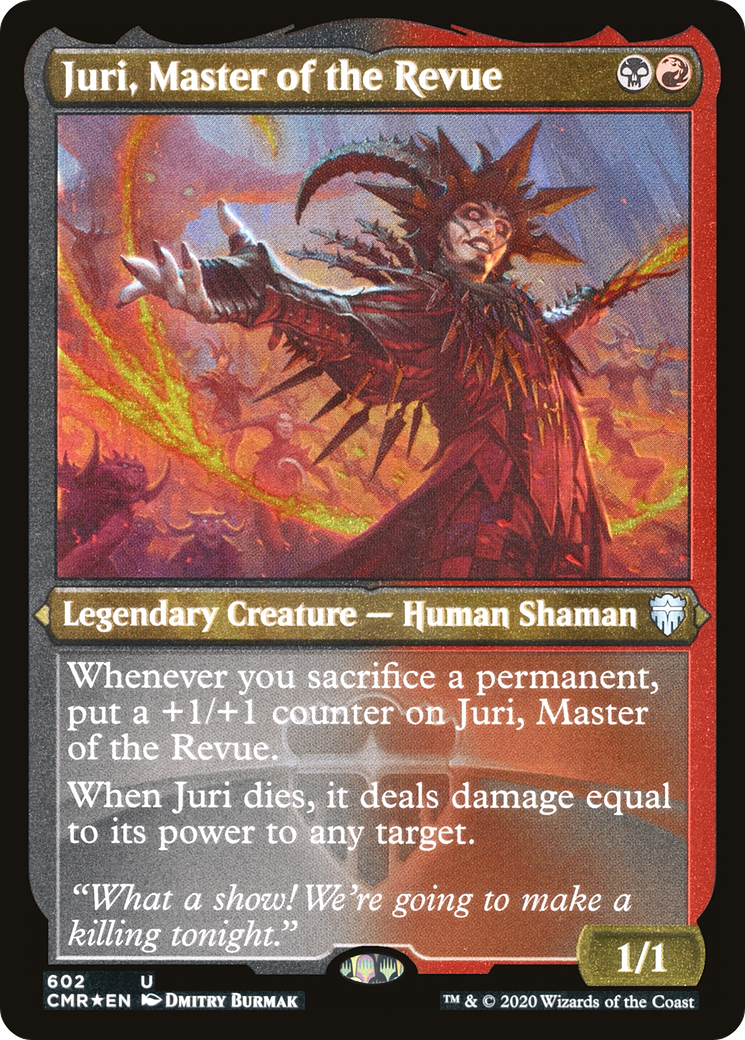 Juri, Master of the Revue (Etched) [Commander Legends] | Silver Goblin