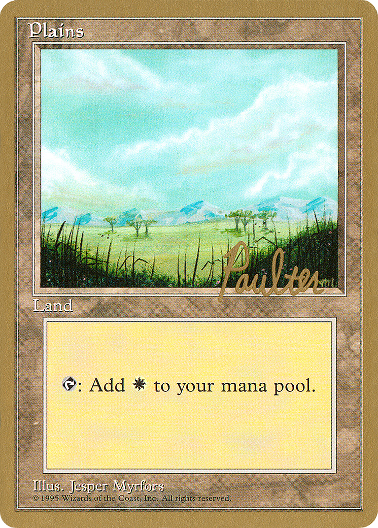 Plains (pp365) (Preston Poulter) [Pro Tour Collector Set] | Silver Goblin