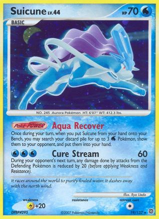 Suicune (19) Holofoil - Secret Wonders