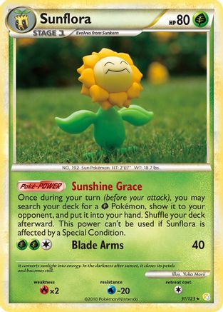 Sunflora (31) Reverse Holofoil - HeartGold SoulSilver