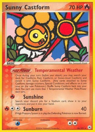 Sunny Castform (26) Reverse Holofoil - Hidden Legends
