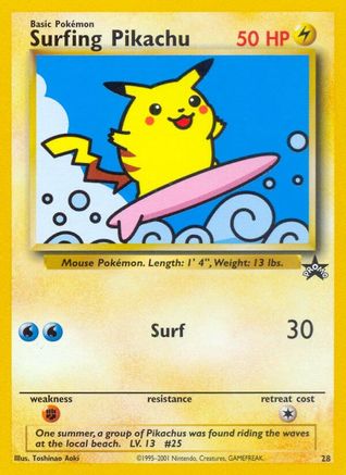 Surfing Pikachu (28) - WoTC Promo