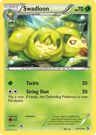 Swadloon (11) Reverse Holofoil - Legendary Treasures