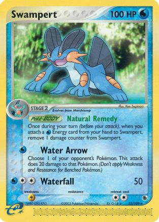 Swampert - 23/109 (23) Reverse Holofoil - Ruby and Sapphire