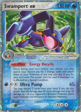 Swampert ex (98/100) [EX: Crystal Guardians] | Silver Goblin