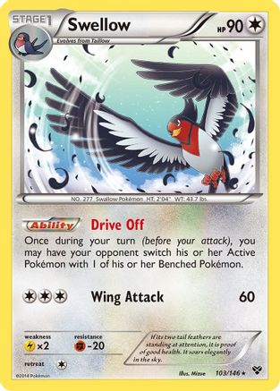 Swellow (103) Reverse Holofoil - XY Base Set