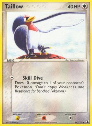 Taillow (86) Reverse Holofoil - Delta Species