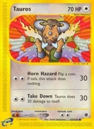 Tauros (133/165) [Expedition: Base Set] Reverse Holofoil