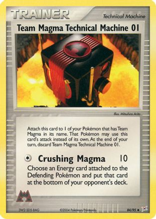 Team Magma Technical Machine 01 (84) Reverse Holofoil - Team Magma vs Team Aqua