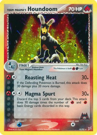 Team Magma's Houndoom - 10/95 (10) Reverse Holofoil - Team Magma vs Team Aqua