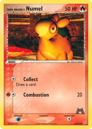 Team Magma's Numel (64) Reverse Holofoil - Team Magma vs Team Aqua