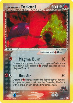 Team Magma's Torkoal (12) Reverse Holofoil - Team Magma vs Team Aqua