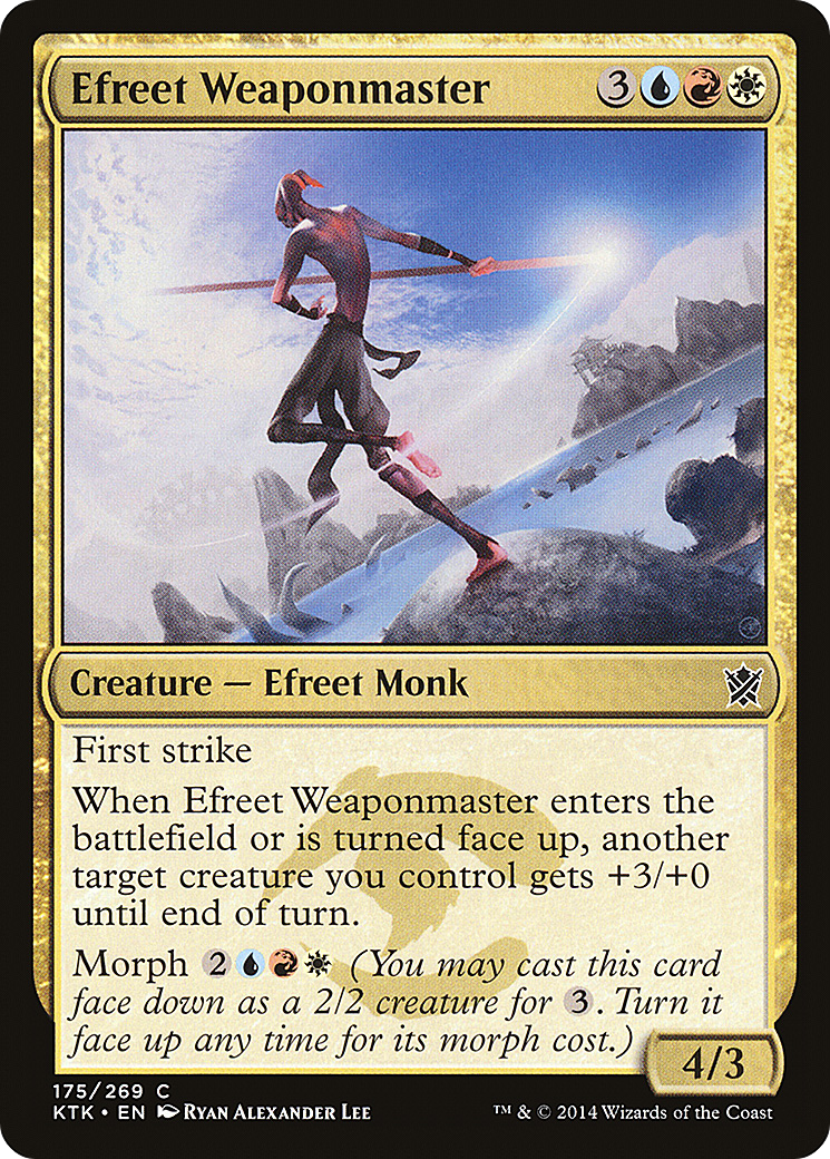 Efreet Weaponmaster [Khans of Tarkir] Foil