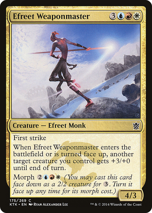 Efreet Weaponmaster [Khans of Tarkir]