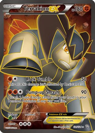Terrakion EX (Full Art) (121) Holofoil - Dragons Exalted