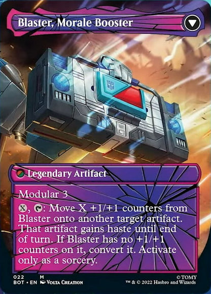 Blaster, Combat DJ // Blaster, Morale Booster (Shattered Glass) [Transformers] Foil