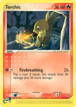 Torchic (77) Reverse Holofoil - Dragon