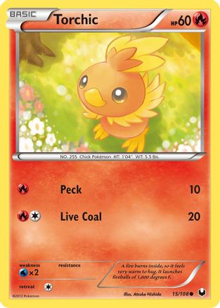 Torchic (15) Reverse Holofoil - Dark Explorers