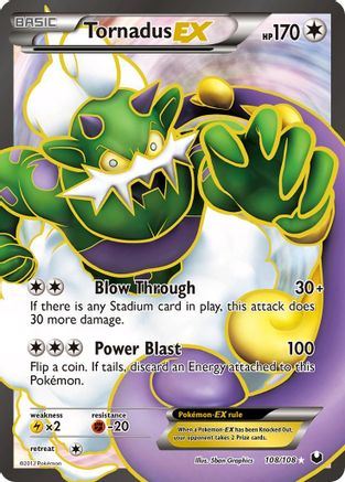 Tornadus EX (Full Art) (108) Holofoil - Dark Explorers