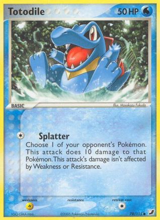 Totodile (78) Reverse Holofoil - Unseen Forces