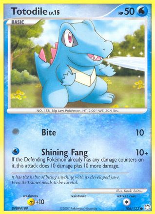 Totodile (106) Reverse Holofoil - Mysterious Treasures