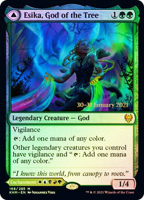 Esika, God of the Tree // The Prismatic Bridge [Kaldheim Prerelease Promos] | Silver Goblin