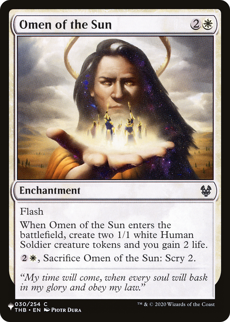 Omen of the Sun [The List Reprints] | Silver Goblin