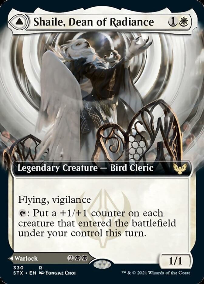 Shaile, Dean of Radiance // Embrose, Dean of Shadow (Extended Art) [Strixhaven: School of Mages] Foil