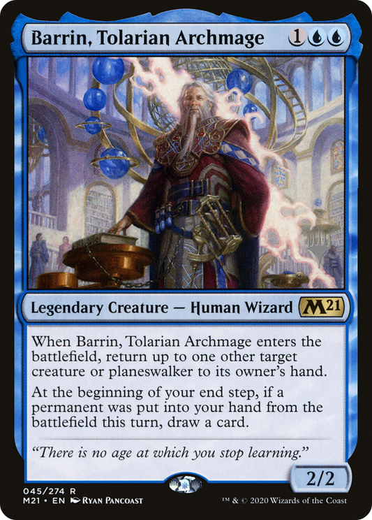 Barrin, Tolarian Archmage (Promo Pack) [Core Set 2021 Promos] Foil