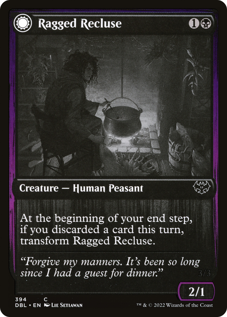 Ragged Recluse // Odious Witch [Innistrad: Double Feature] Foil