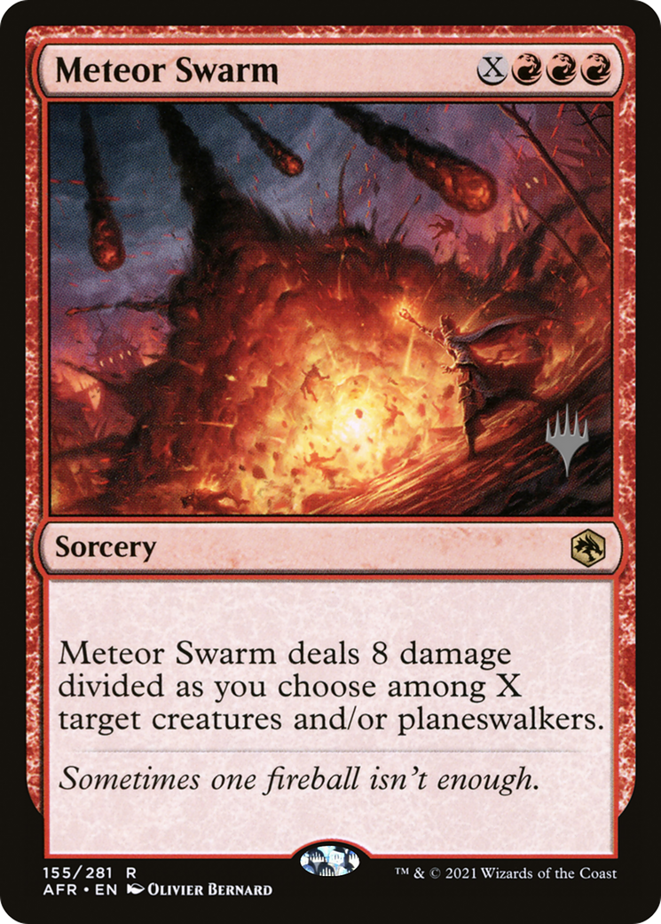 Meteor Swarm (155) Foil - Adventures in the Forgotten Realms Promos