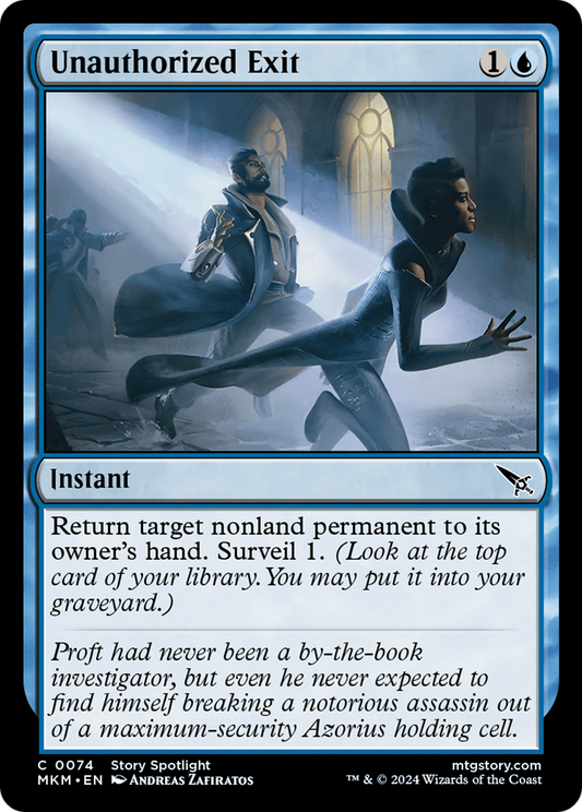 Unauthorized Exit [Murders at Karlov Manor] Foil