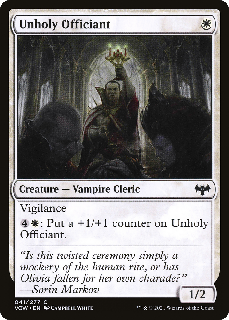Unholy Officiant (041) - Innistrad: Crimson Vow