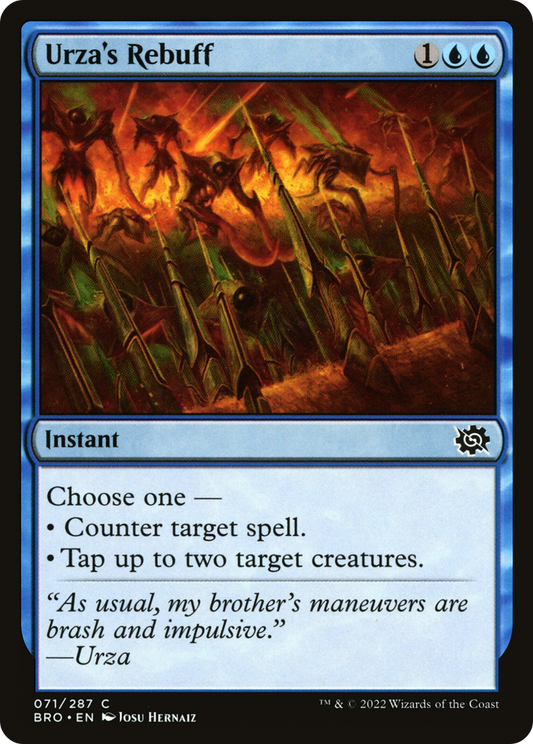 Urza's Rebuff [The Brothers' War] Foil