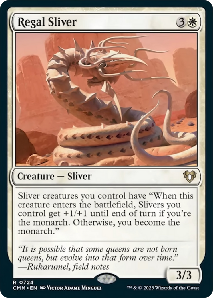 Regal Sliver [Commander Masters] | Silver Goblin