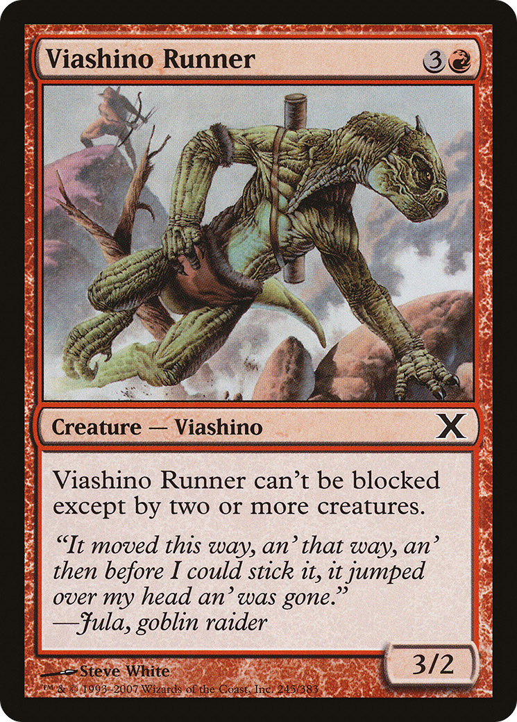 Viashino Runner (245) Foil - Tenth Edition