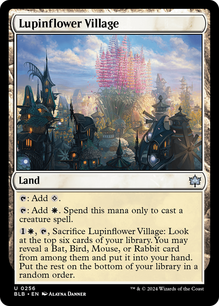 Lupinflower Village [Bloomburrow] Foil