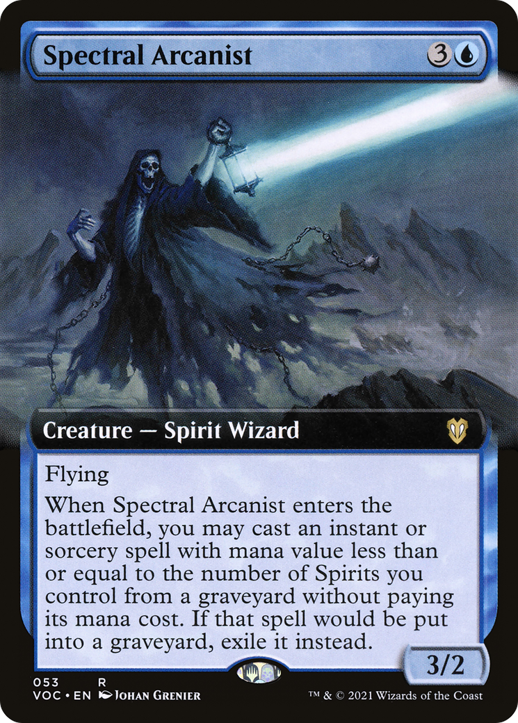 Spectral Arcanist (Extended Art) (053) - Crimson Vow Commander