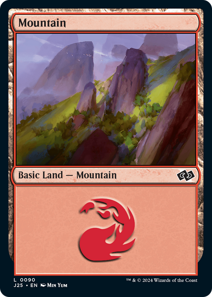 Mountain (90) [Foundations Jumpstart] | Silver Goblin