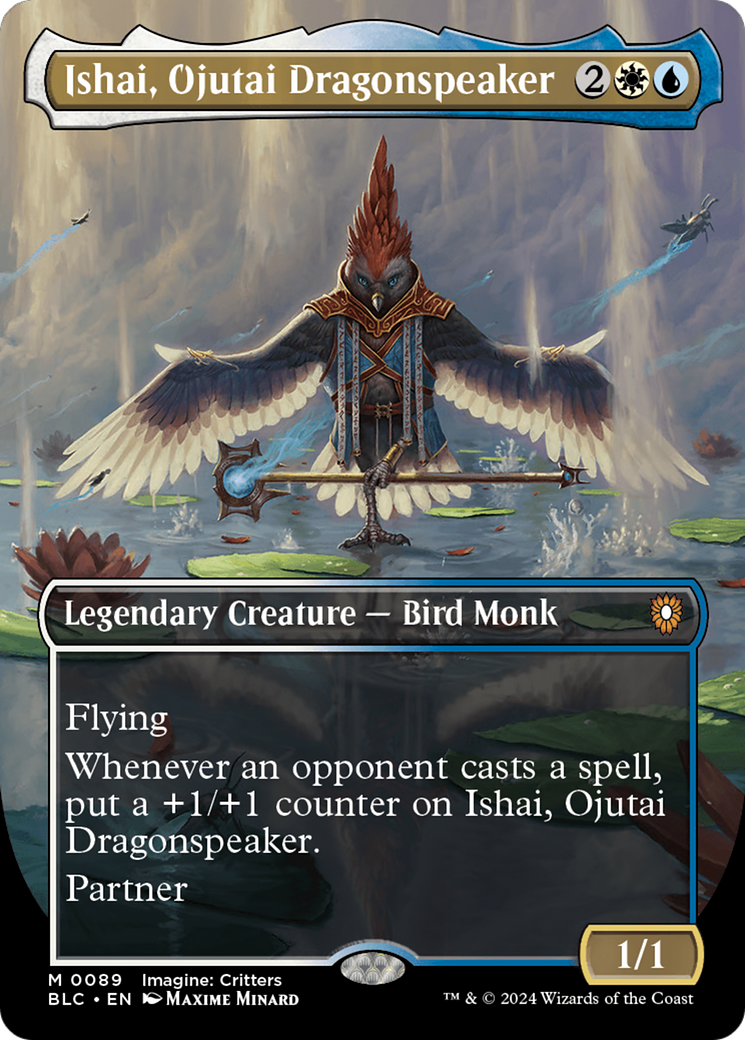 Ishai, Ojutai Dragonspeaker (Borderless) [Bloomburrow Commander] | Silver Goblin