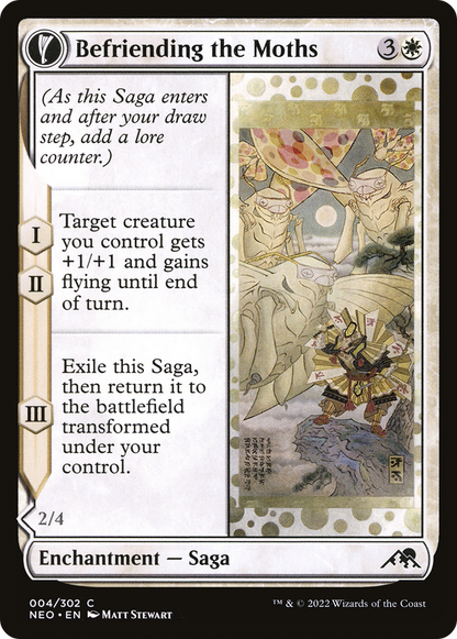 Befriending the Moths // Imperial Moth [Kamigawa: Neon Dynasty] Foil