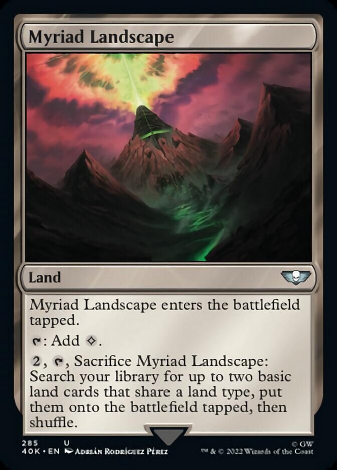 Myriad Landscape (Surge Foil) [Warhammer 40,000] | Silver Goblin