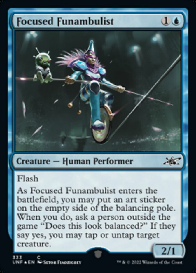 Focused Funambulist (Galaxy Foil) [Unfinity] | Silver Goblin